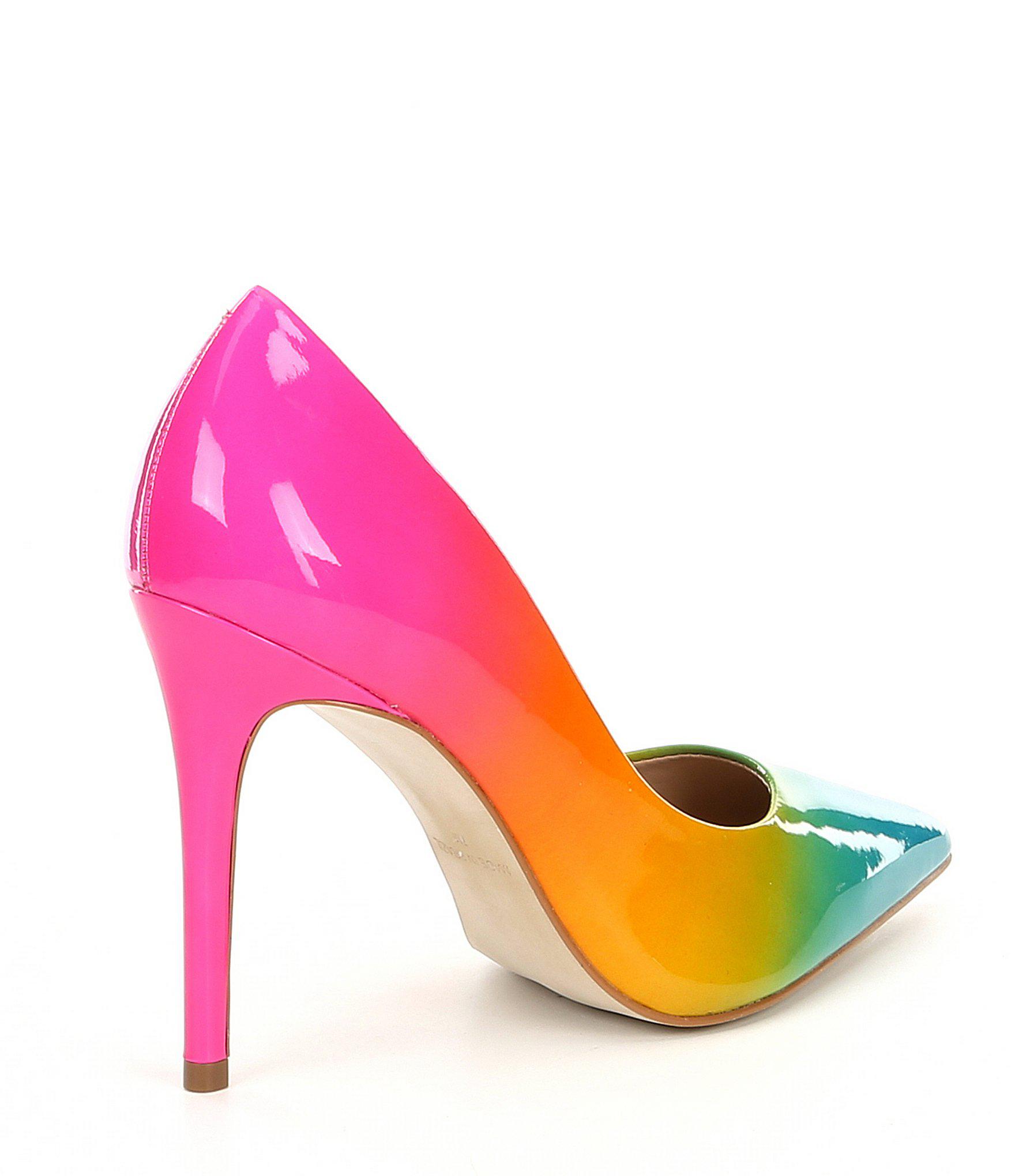 steve madden zaney rainbow pumps size 9