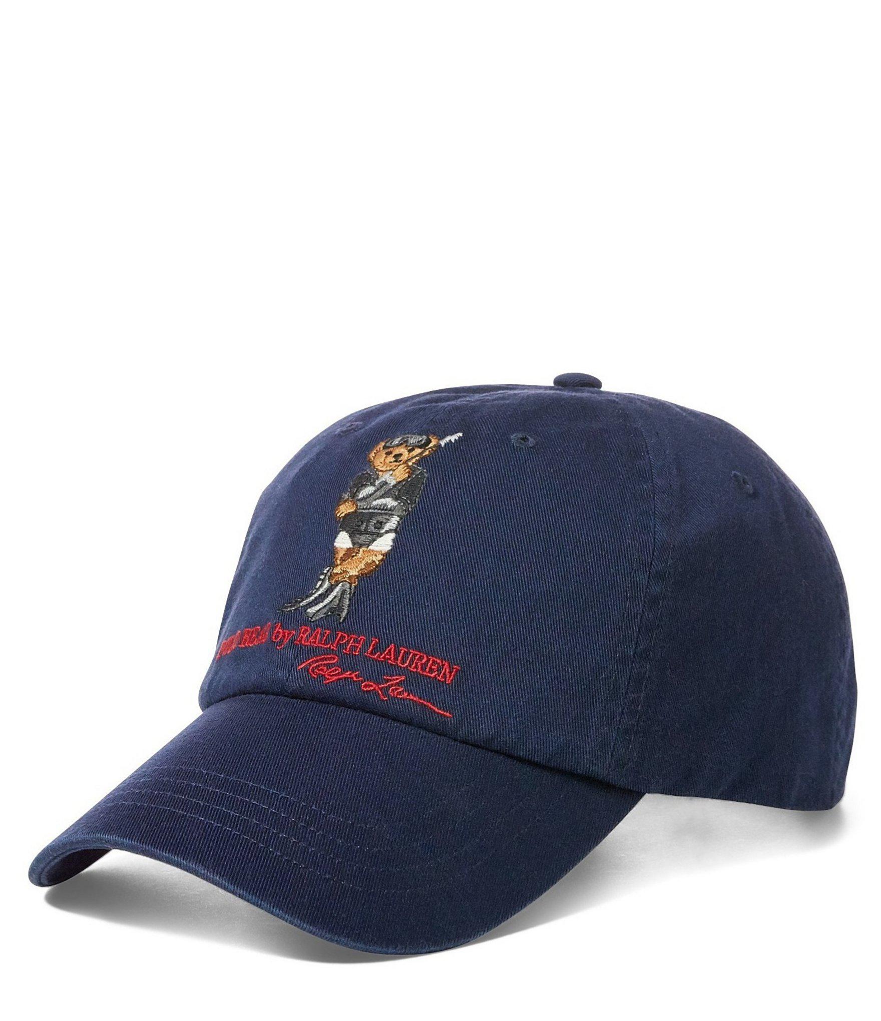 blue polo cap