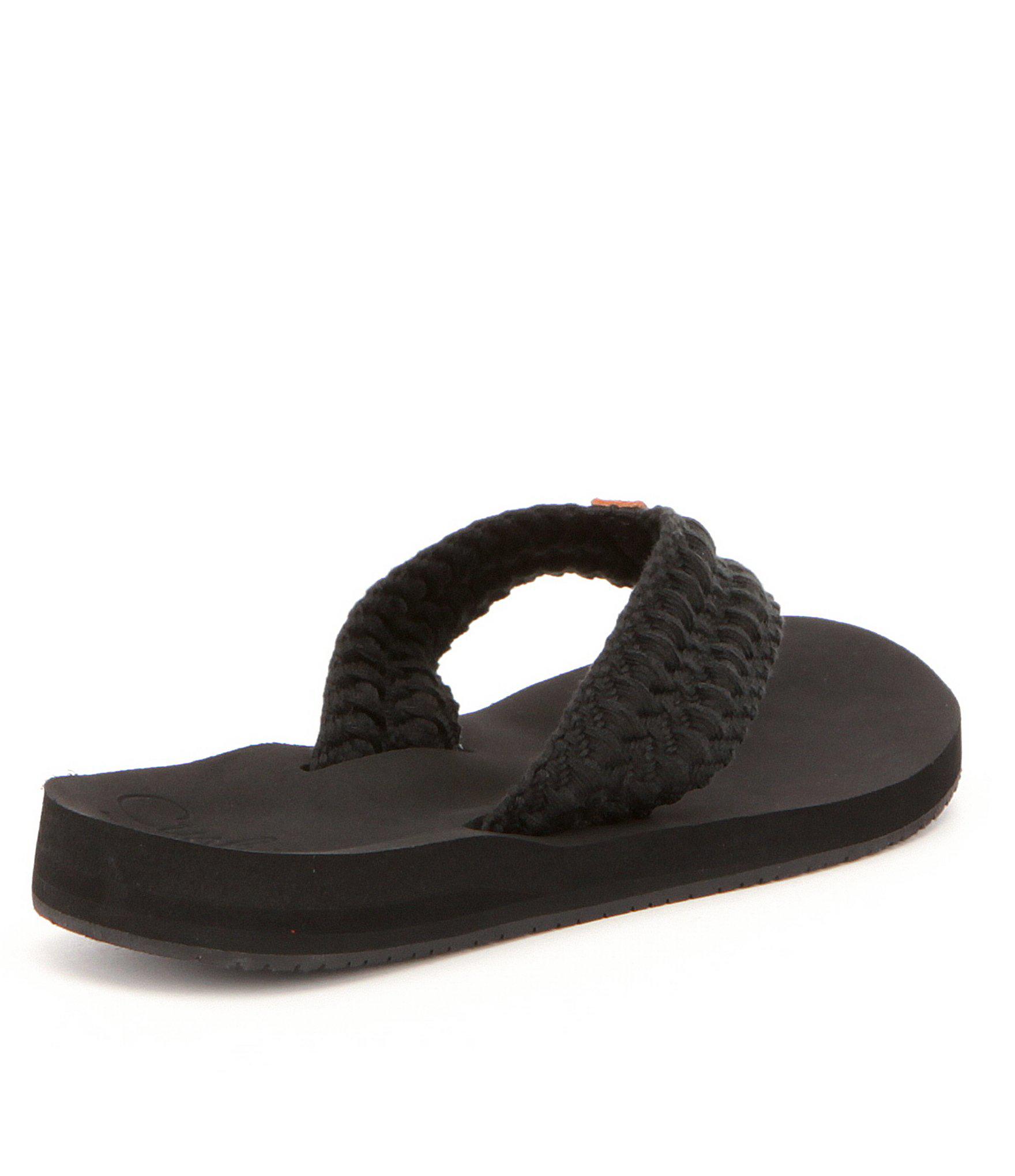 reef cushion threads flip flops