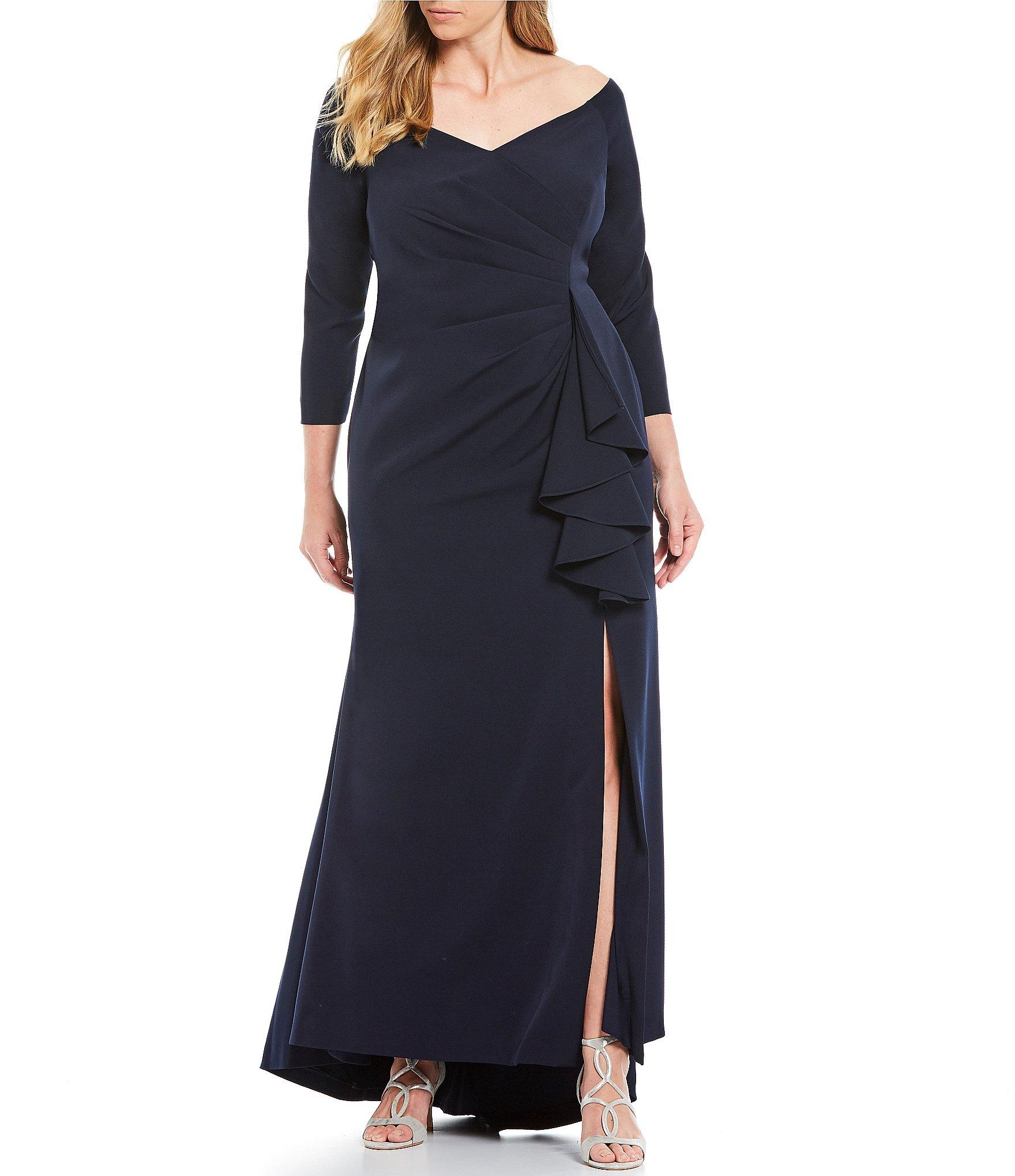 vince camuto evening gowns plus size