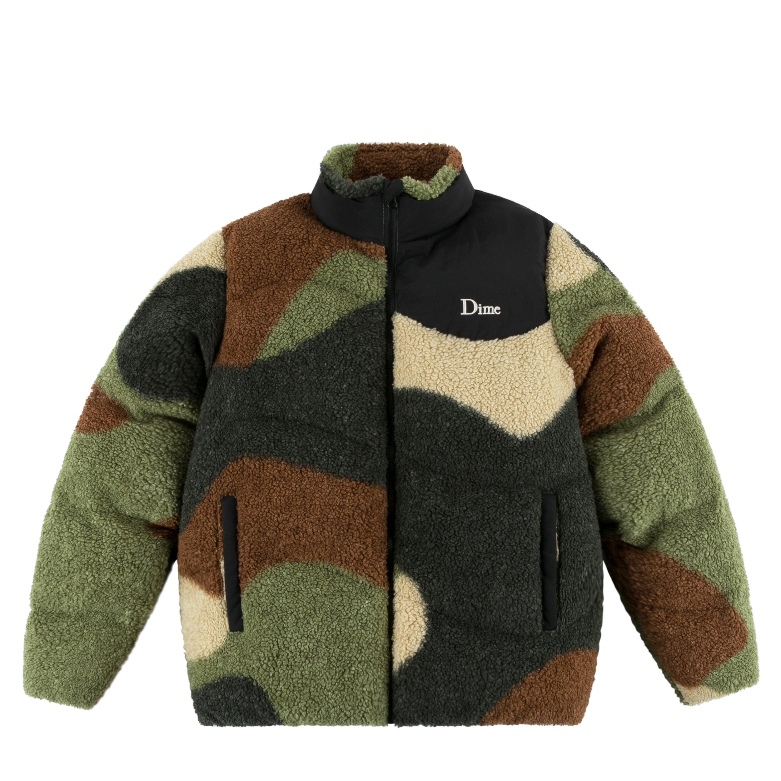 Dime Sherpa Puffer Jacket in Green for Men | Lyst