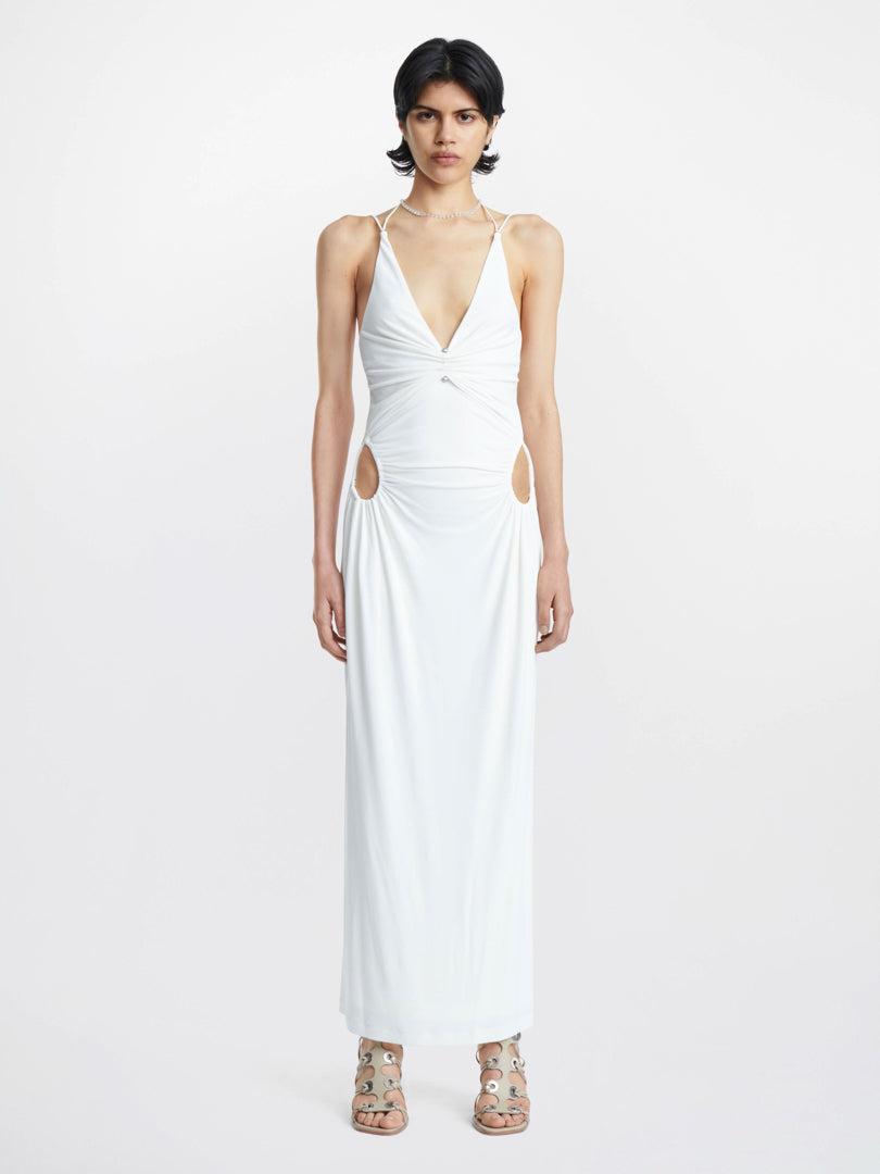 Dion Lee Rivet Pierced Dress in White | Lyst