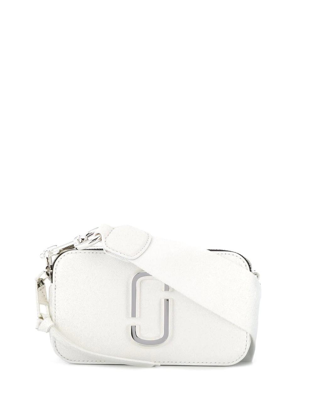 Marc Jacobs Leather Snapshot Dtm Cross Body Bag in White (Pink) | Lyst