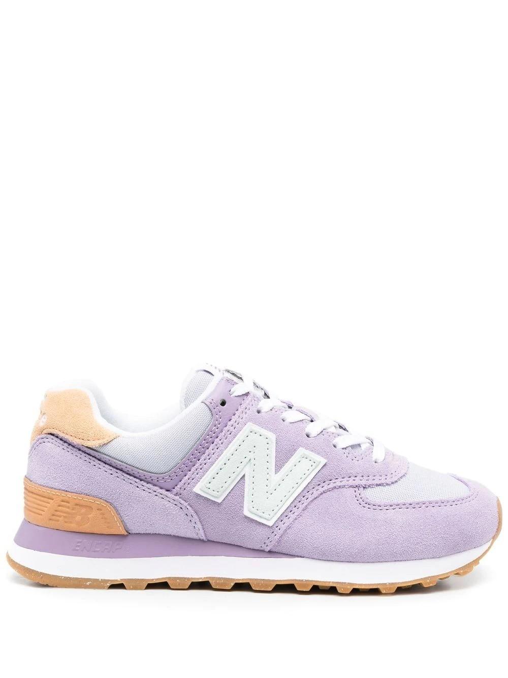 New Balance Suede 574 Low-top Sneakers in Purple | Lyst