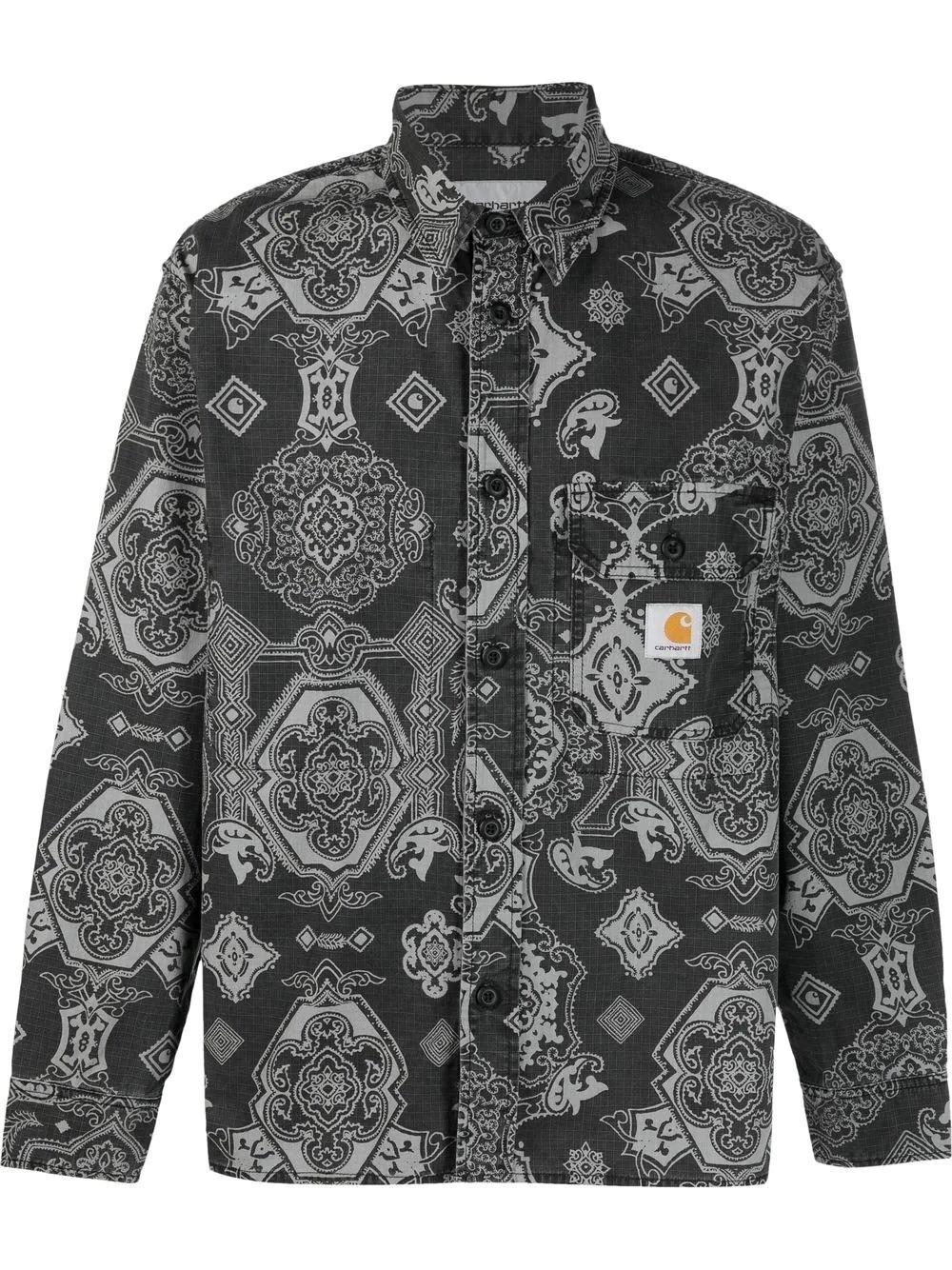 Carhartt WIP Cotton Paisley Pattern in Grey (Gray) for Men - Save 30% | Lyst
