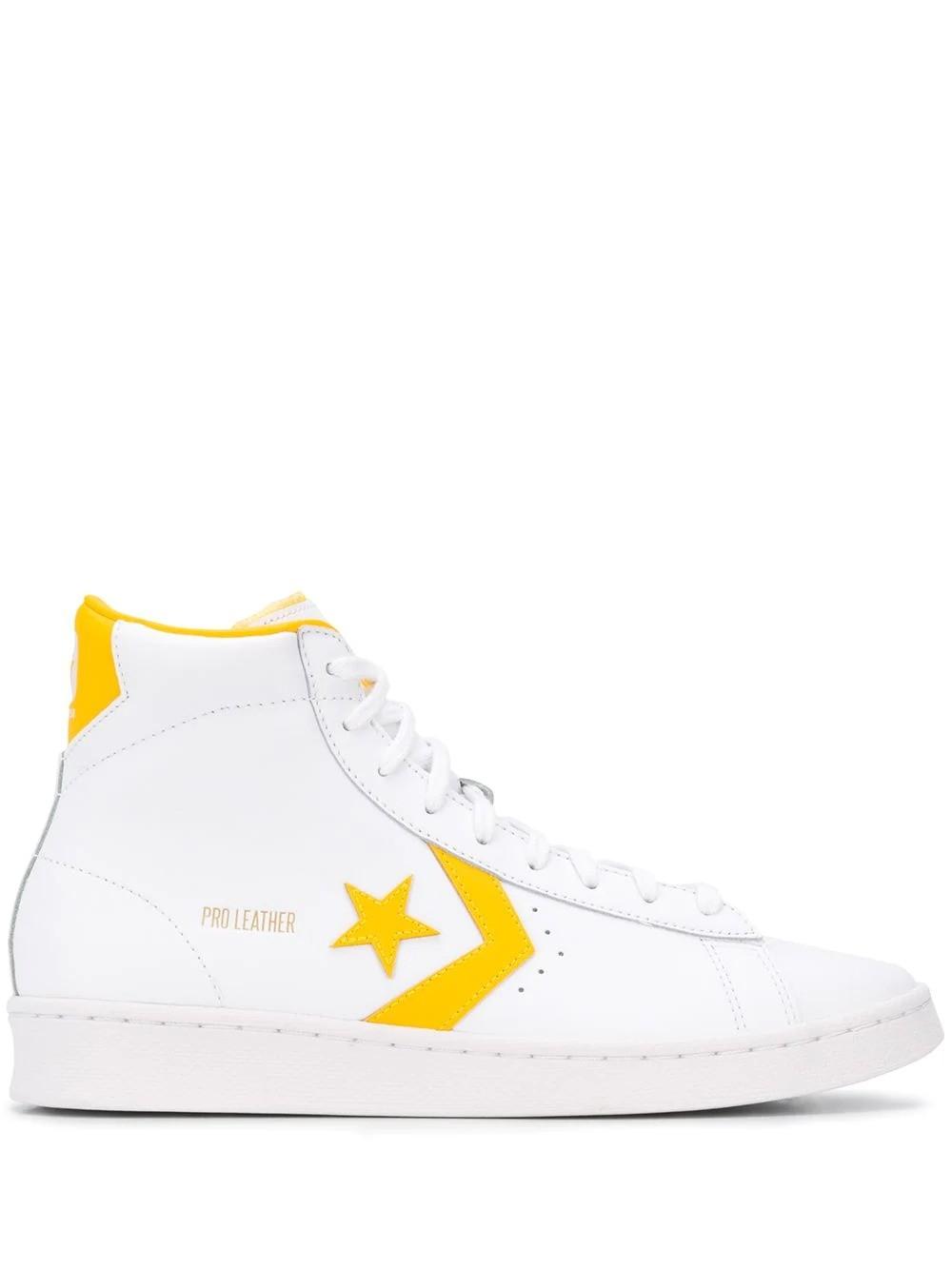 converse pro leather yellow