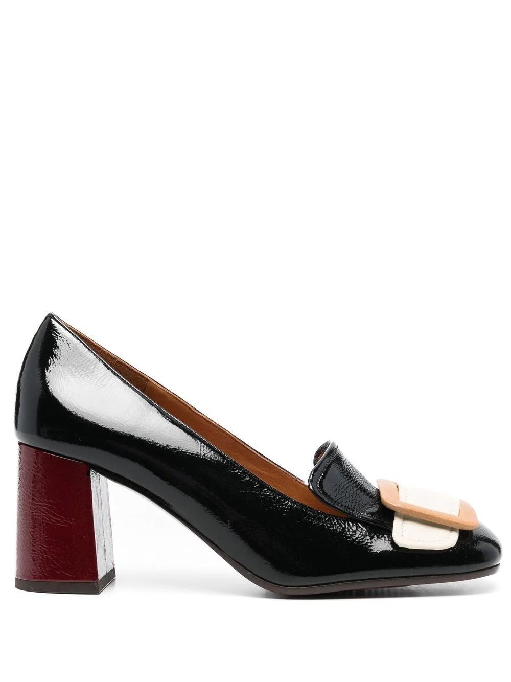 Chie Mihara Leather Loafers With High Heel | Lyst