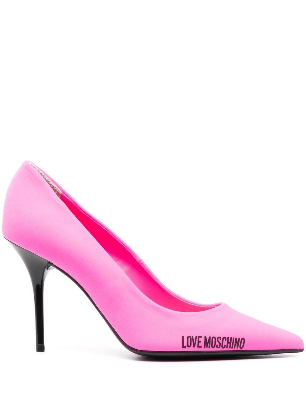 Love Moschino Pumps With Printed Logo in Pink Lyst