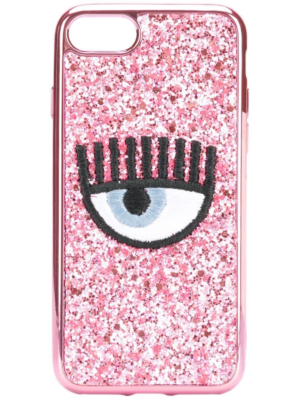 Cover Per Iphone 7/8 Occhio Ricamato E Glitter di Chiara Ferragni in Rosa |  Lyst
