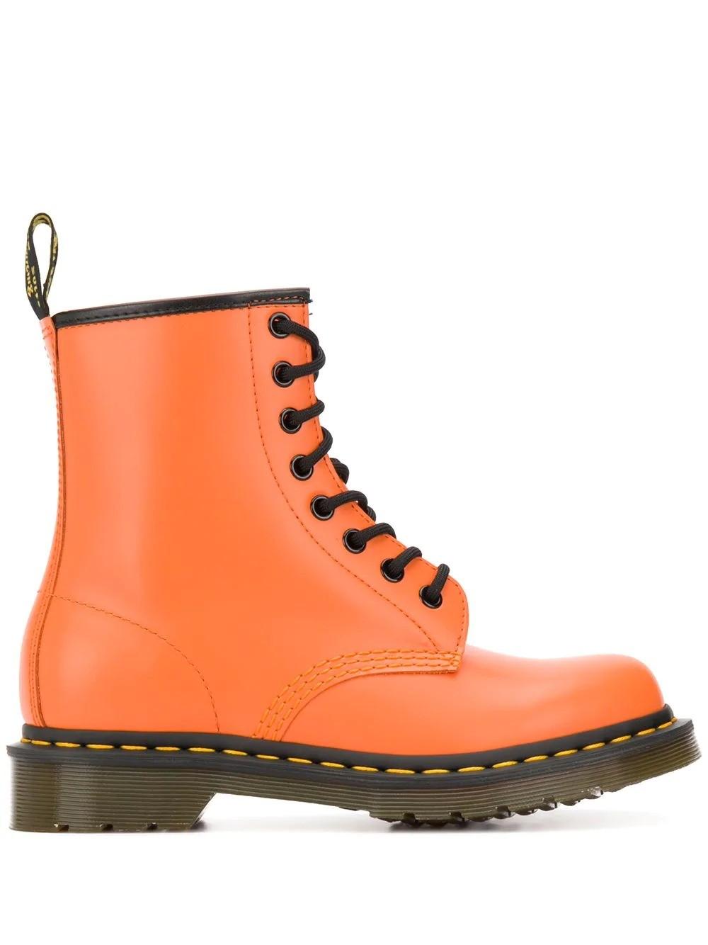 Dr. Martens 1460 Smooth Leather in Orange | Lyst