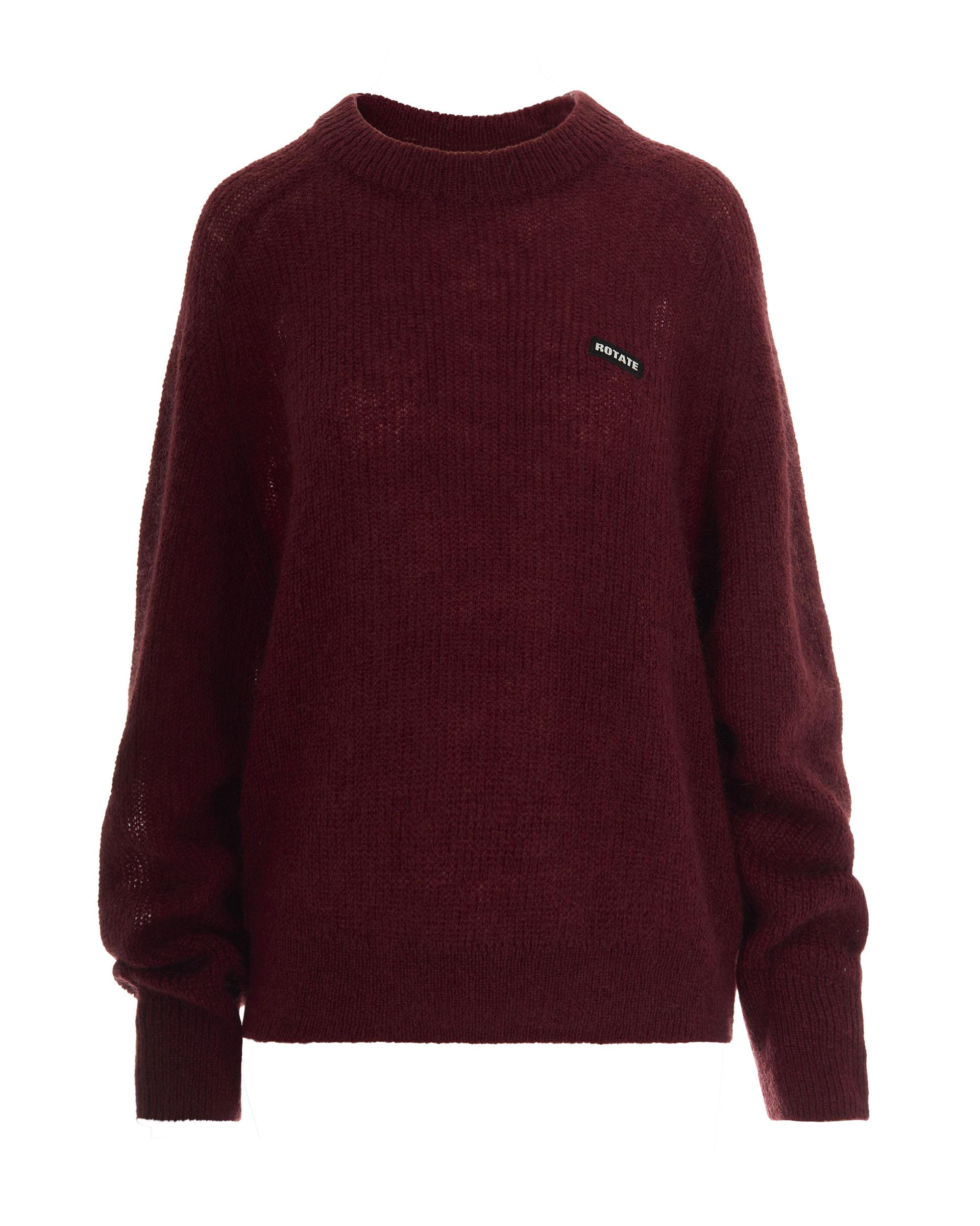 Maglione Con Logo Bordeaux di ROTATE BIRGER CHRISTENSEN in Viola