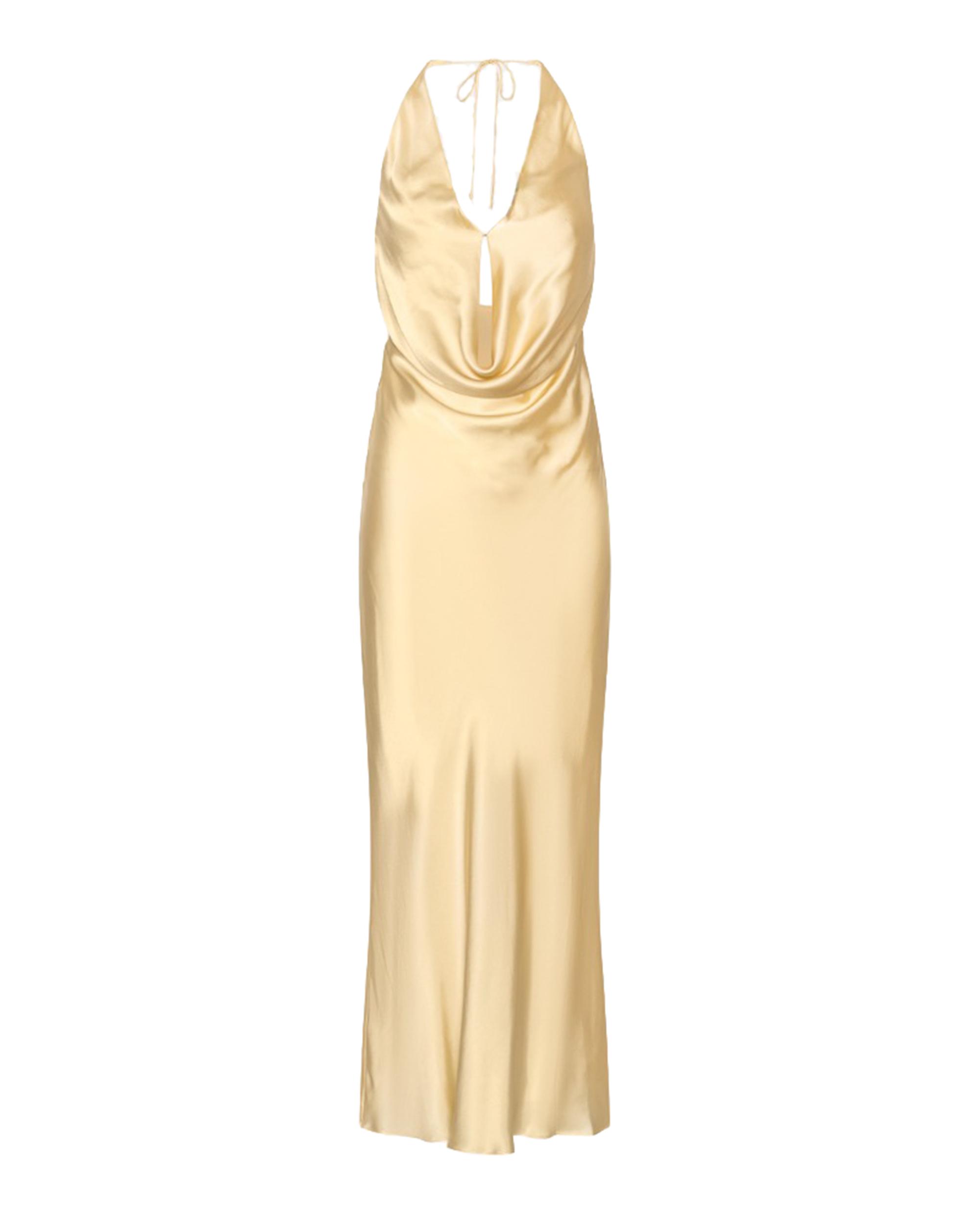 rotate birger christensen metallic dress ROTATE BIRGER CHRISTENSEN Lam Wrap Midi Dress | Silver