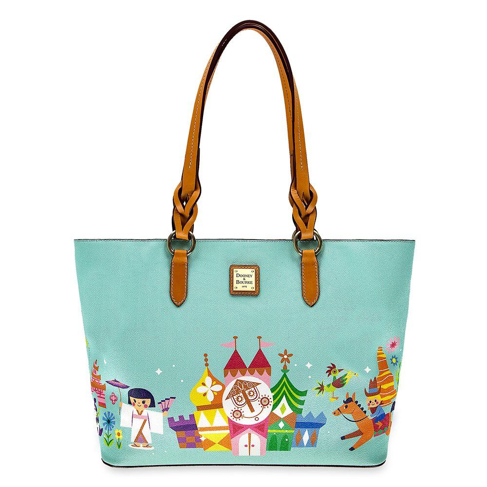 Dooney & Bourke Leather Disney It's A Small World Tote in Blue Lyst