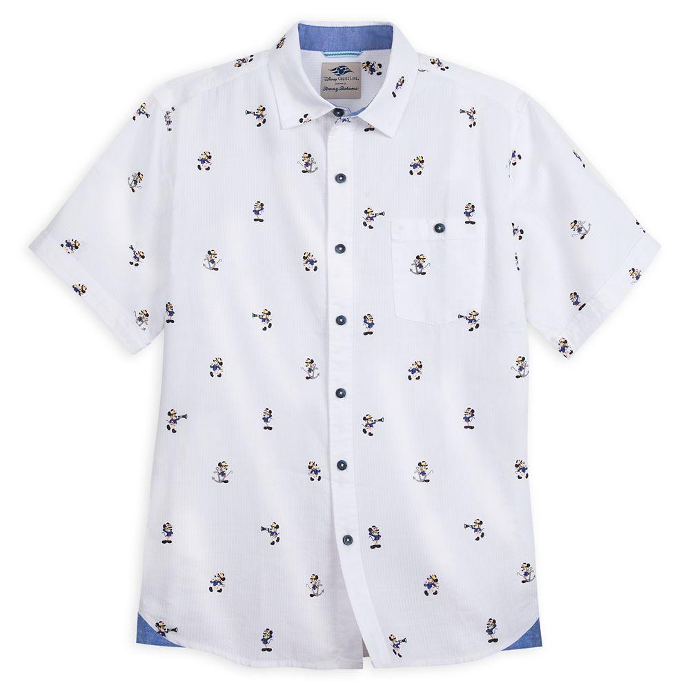 Tommy Bahama Captain Mickey Mouse Woven Shirt in White for