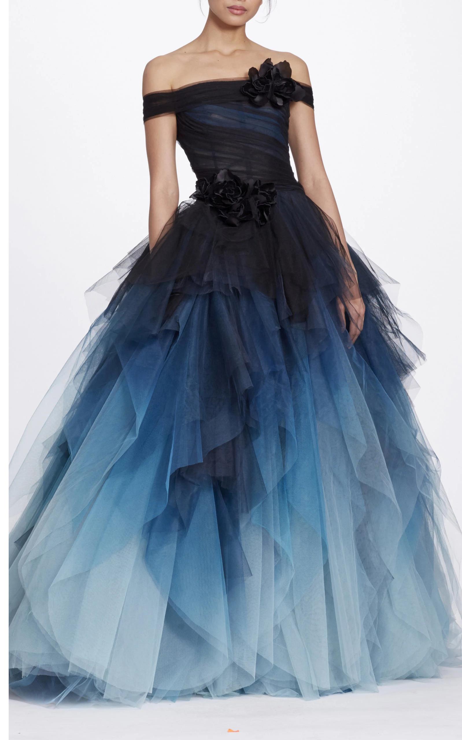 ombre ball gown