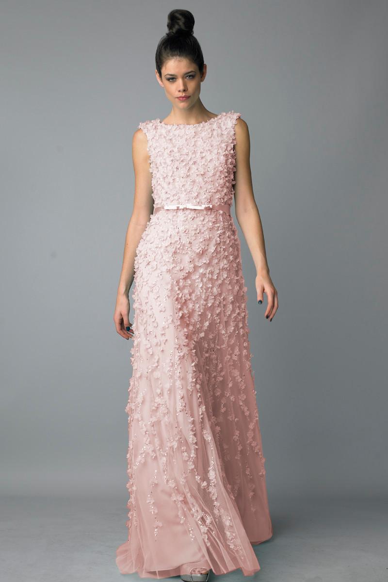 Basix black label floral applique gown sales