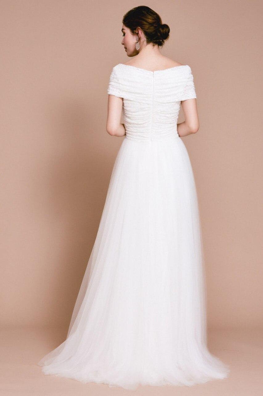 Tadashi Shoji Tulle Belle Full Skirt Gown in White - Lyst