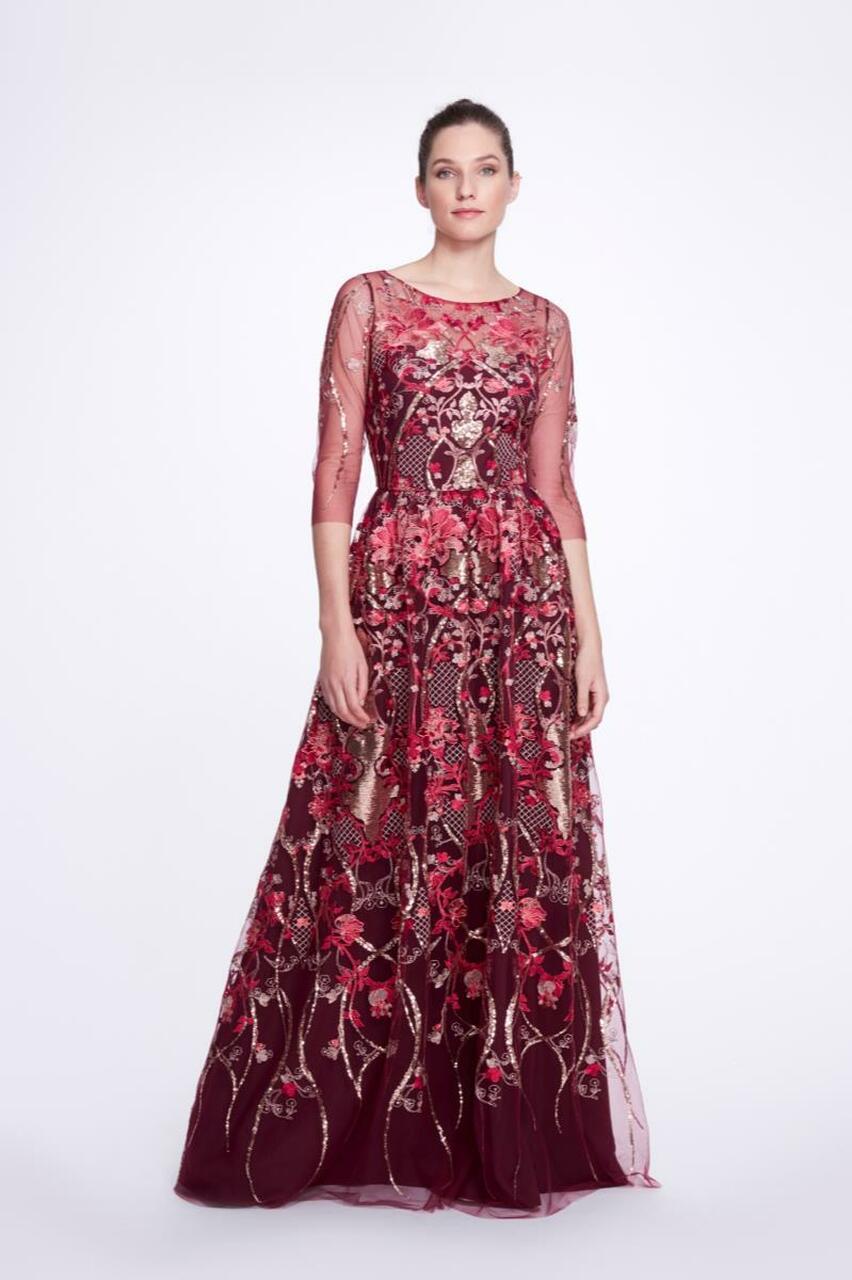 outlet UK shop Marchesa Notte ¾ Sleeve 