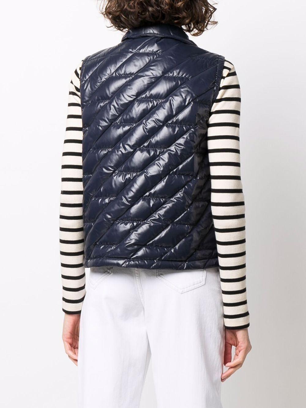 Moncler Synthetic Blue Lecroisic Padded Gilet