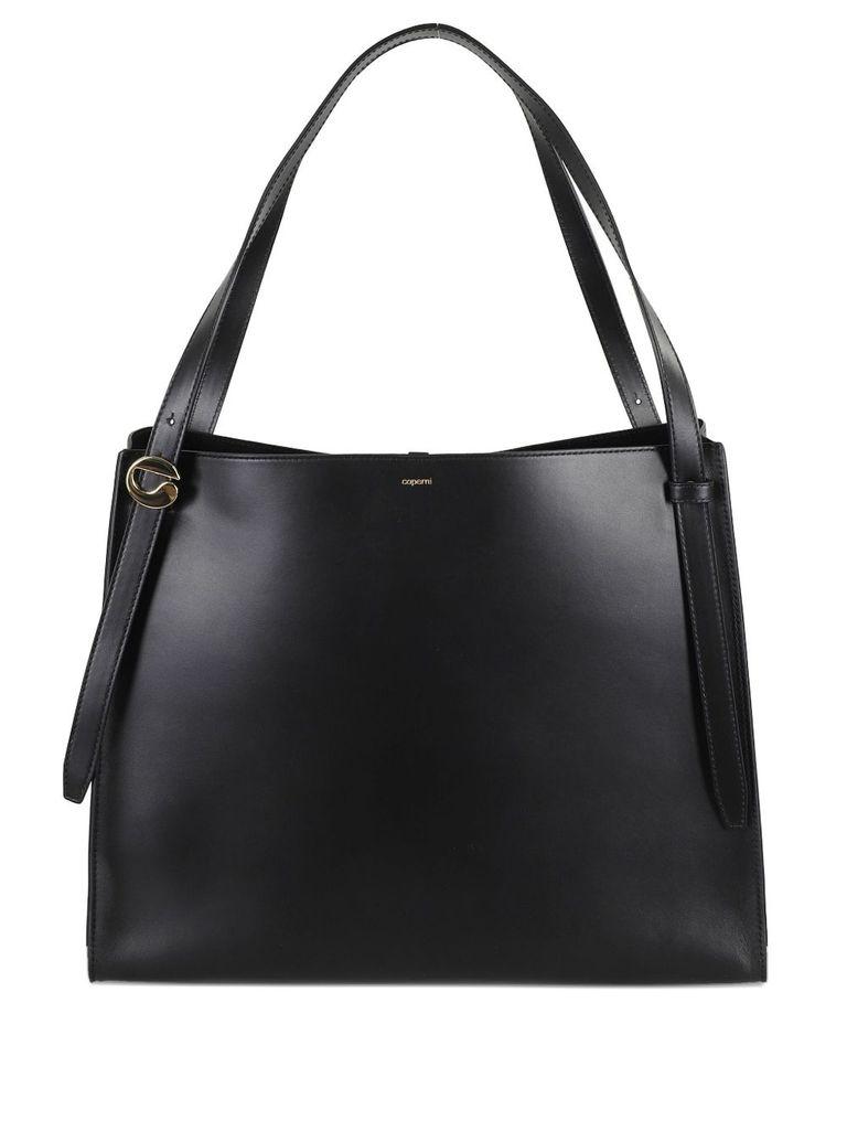トートバッグ Coperni Shopper Coperni Logo Buckle Leather Tote Bag | Neiman Marcus