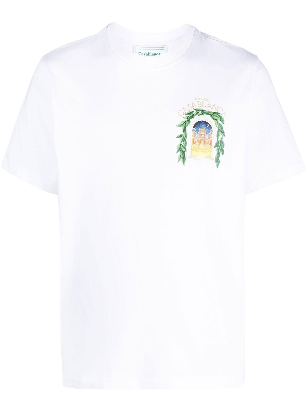 T-shirt Avenida con stampa da Uomo di CASABLANCA in Bianco | Lyst