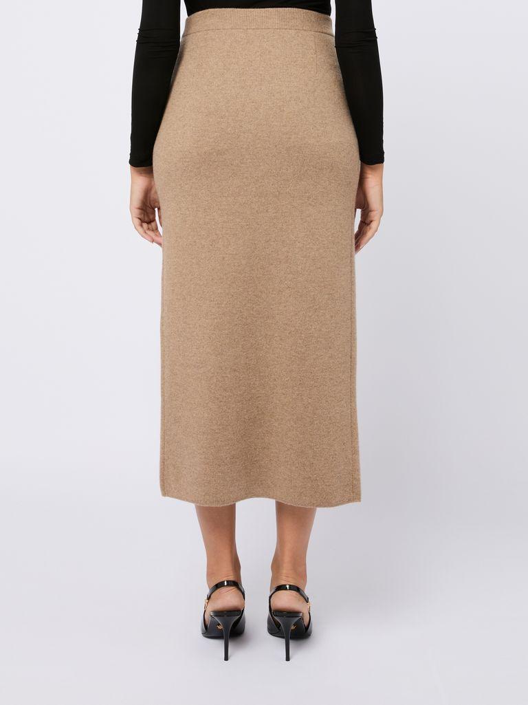 VIP【送料関税込】MAXMARA WOOL LONG SKIRT max-mara-BROWN-Long-Wool-