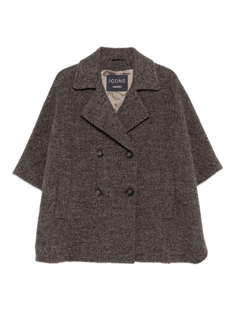 Cappotto Corto Doppiopetto di Cinzia Rocca in Grigio Lyst