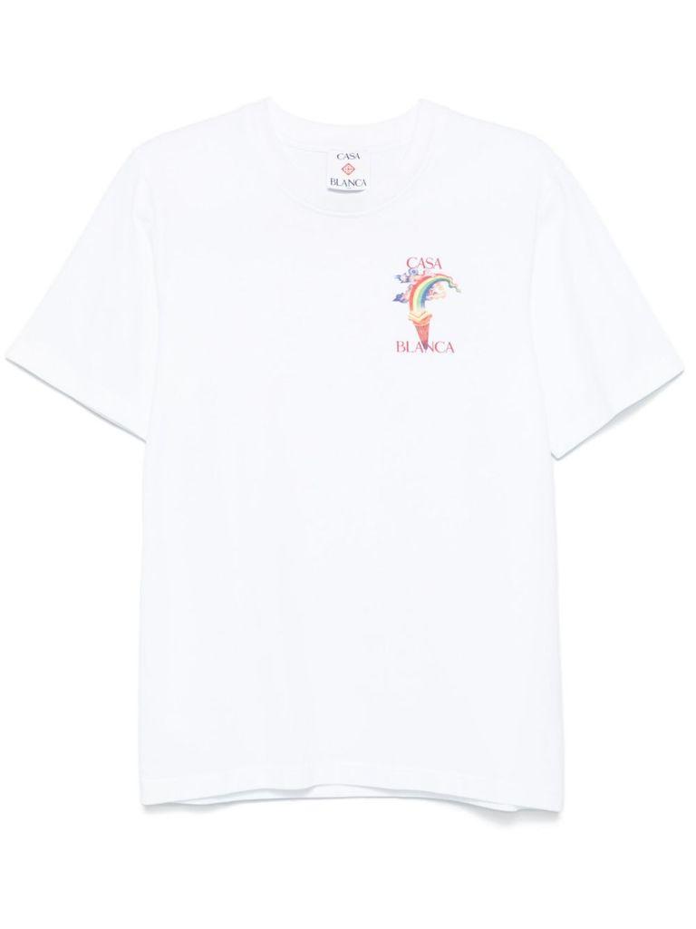 CASABLANCA T-Shirts And Polos in White for Men | Lyst