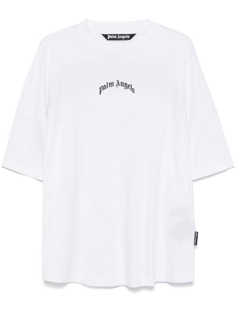 Tシャツ・カットソー Palm Angels  White Cotton Oversize T-Shirt palm-angels-WHITE-Cotton-T-