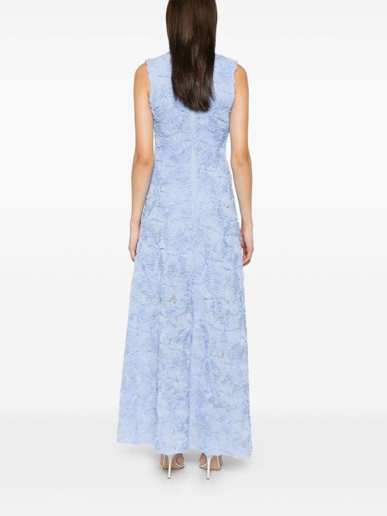 ROTATE BIRGER CHRISTENSEN Flared Long Dress With Flowers in