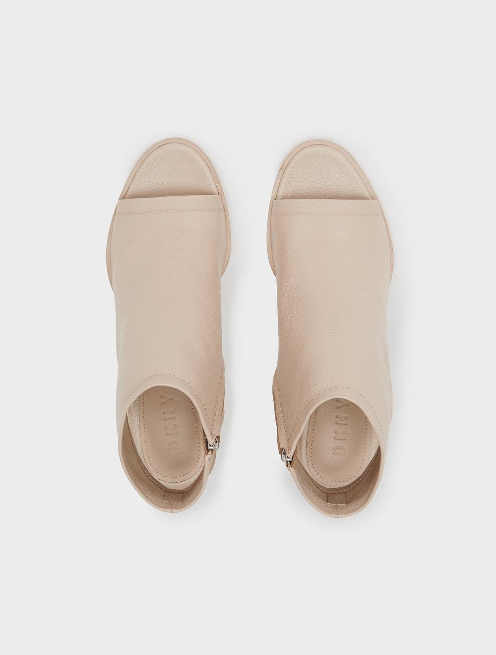 dkny peep toe booties