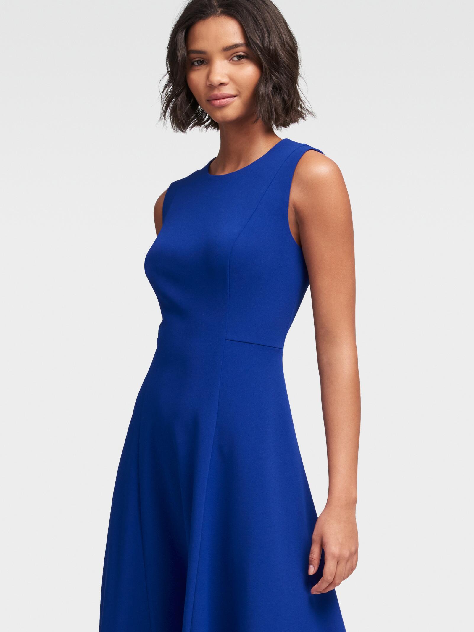 blue dkny dress