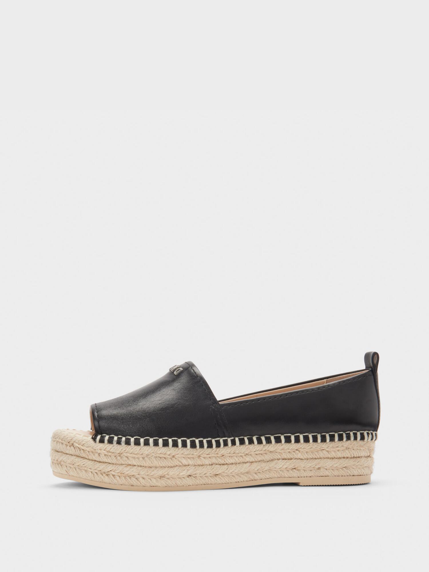 espadrille black platform