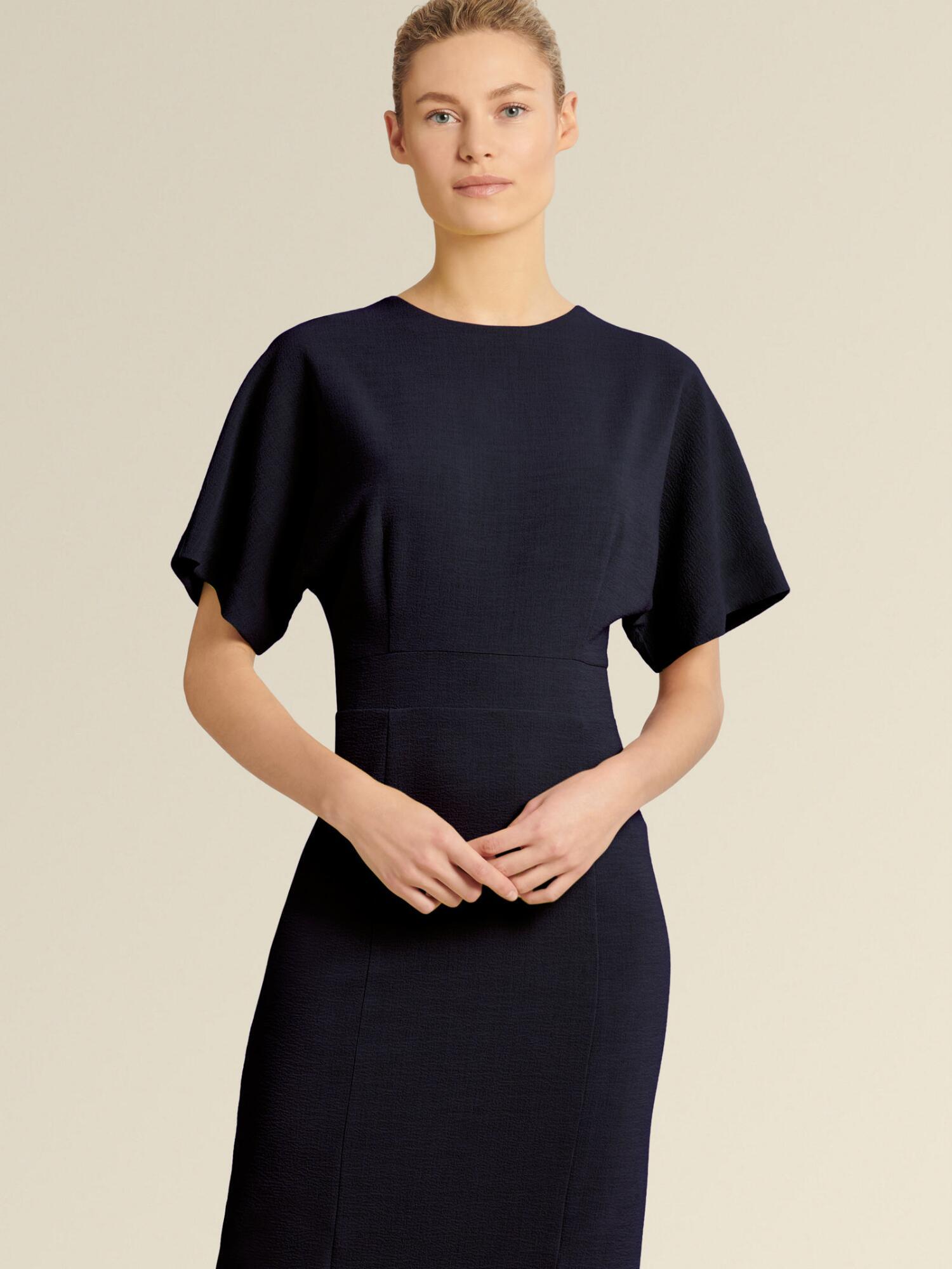 front slit sheath dress