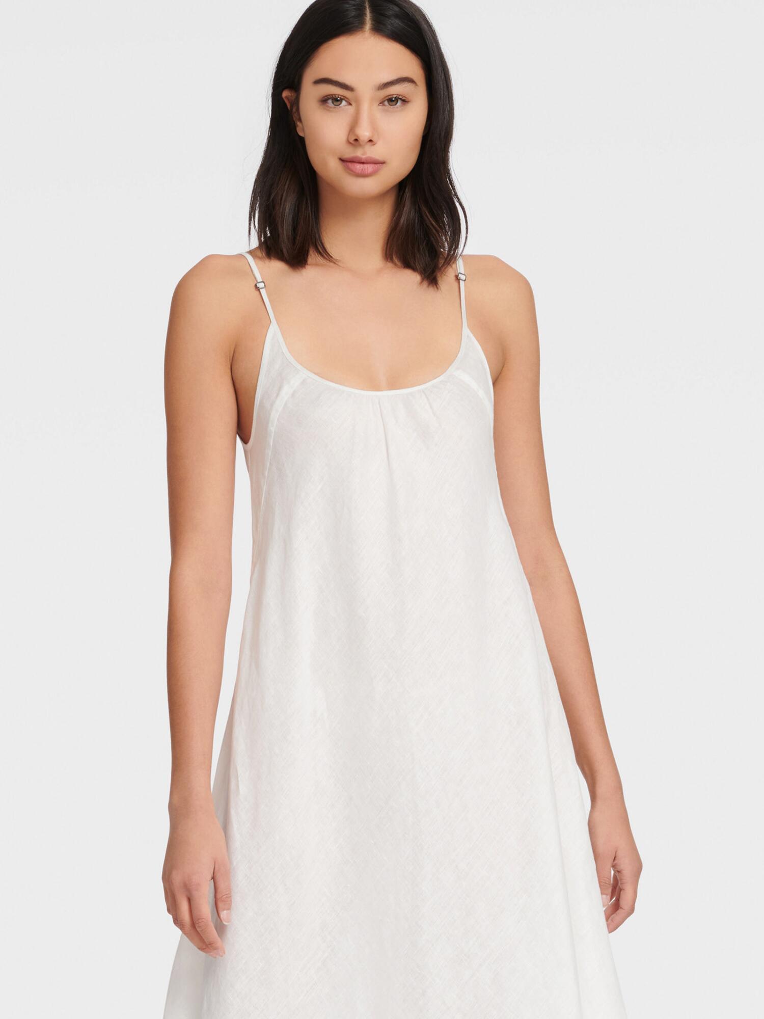 DKNY Cami Maxi Dress in Ivory (White) - Lyst