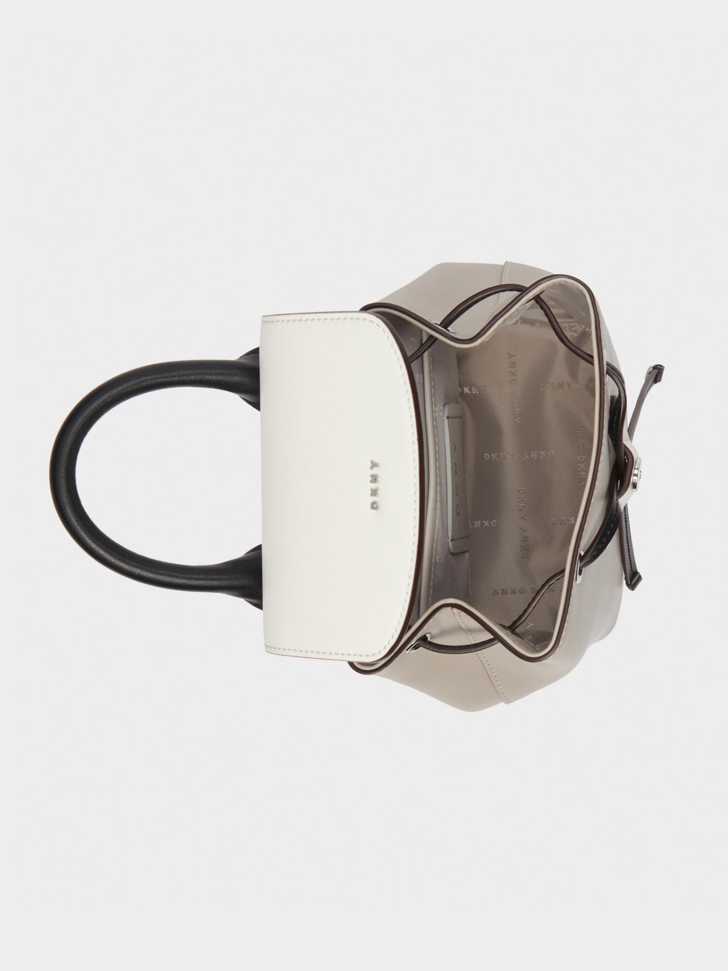 dkny lex leather backpack
