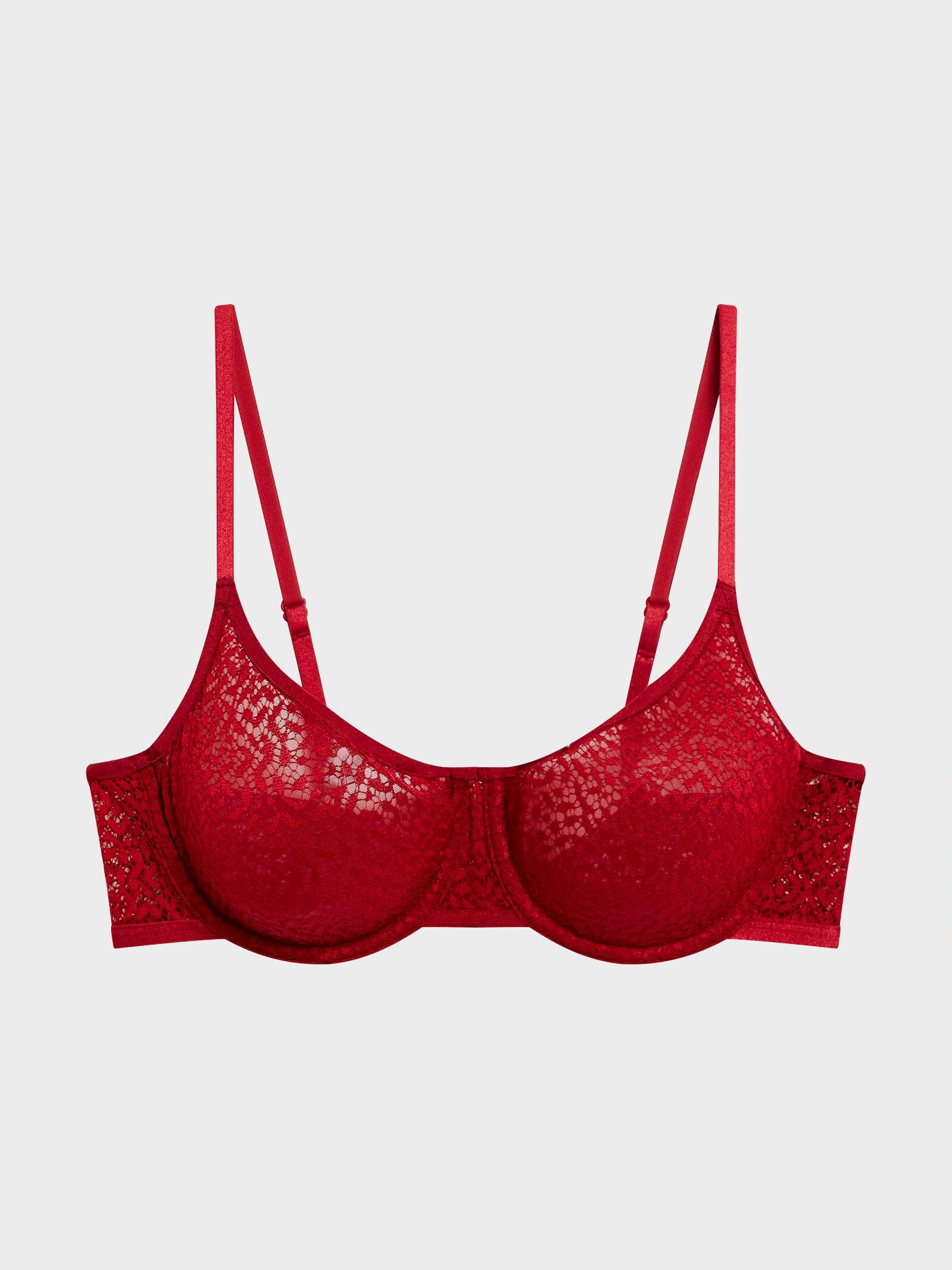 DKNY Modern Lace Unlined Demi Bra in Garnet (Red) - Lyst
