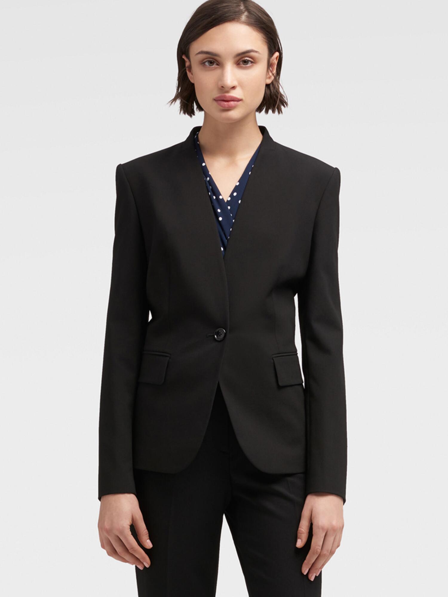 dkny one button blazer