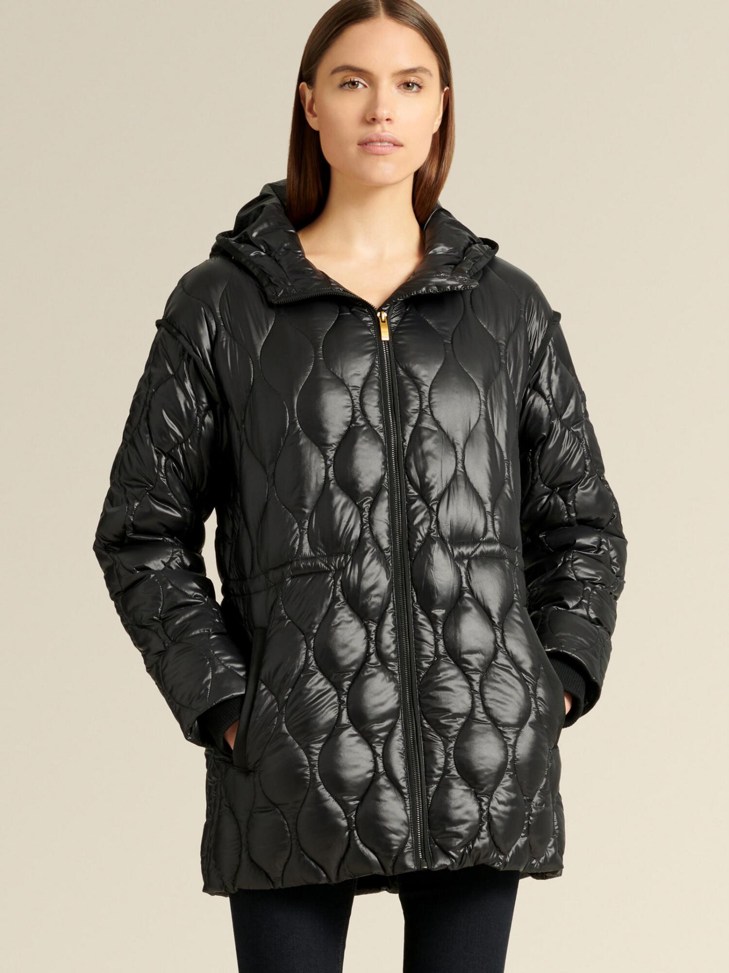DKNY Down Fill Quilted Puffer in Black - Lyst
