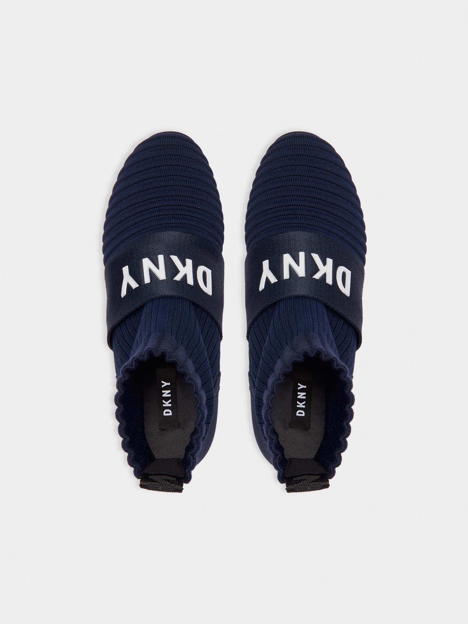 dkny anna slip on wedge sneaker