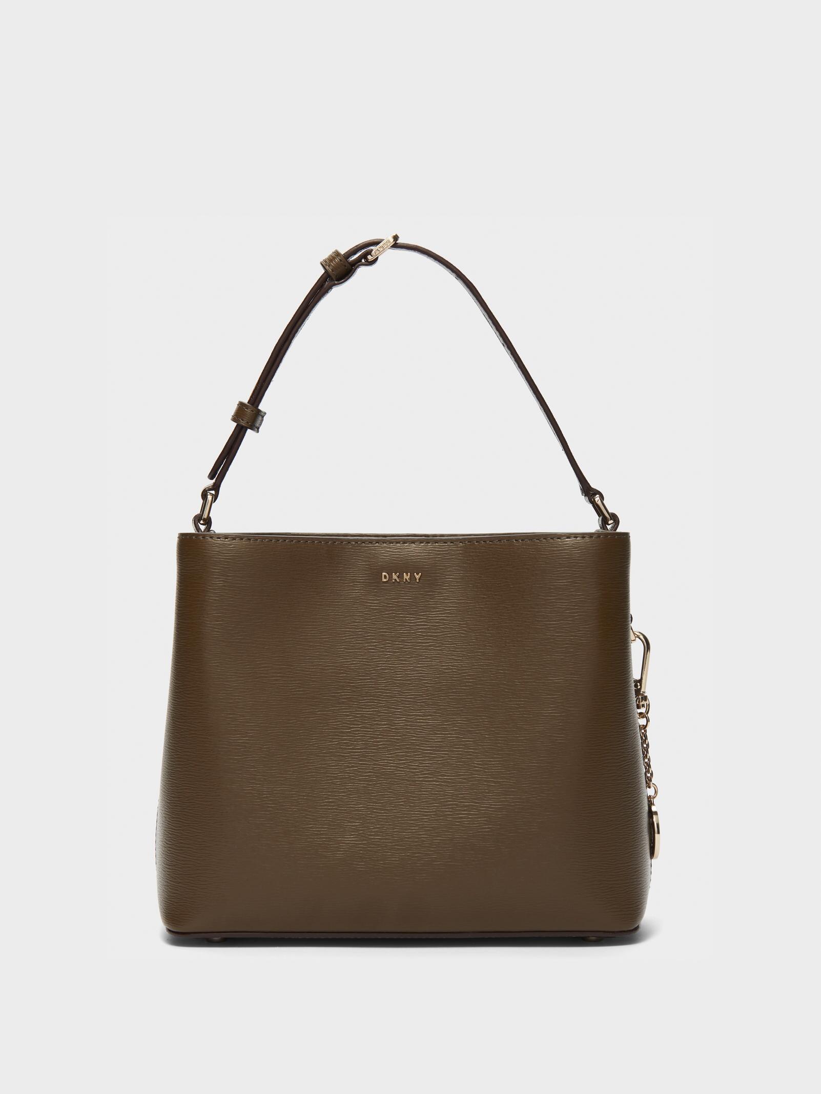 dkny bucket bag black