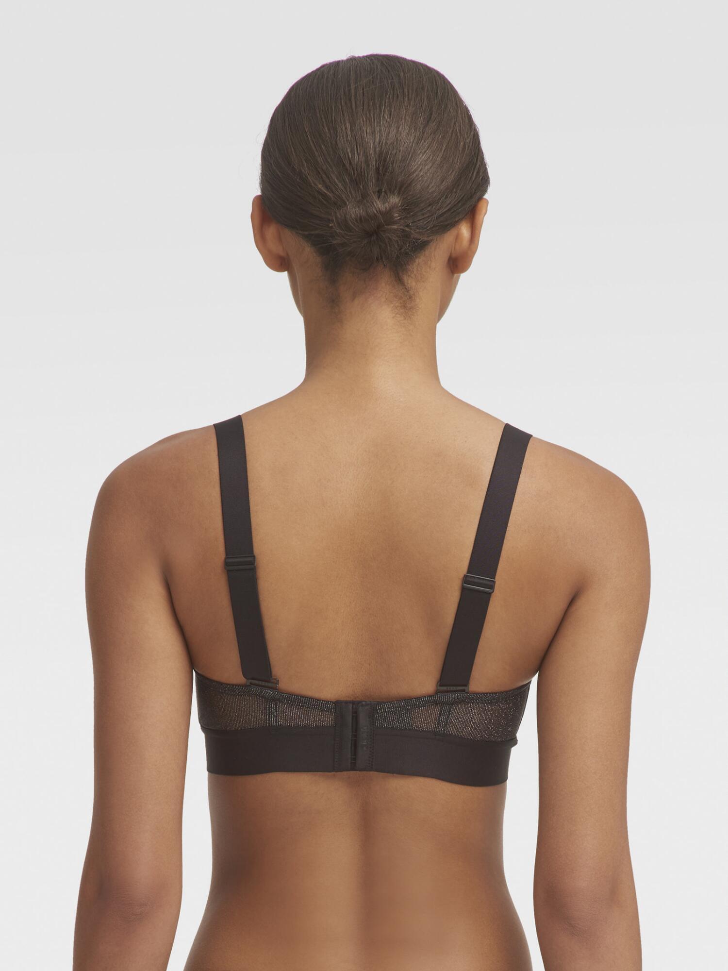 DKNY Synthetic 'sheers' Convertible Strapless Underwired Bra in Black