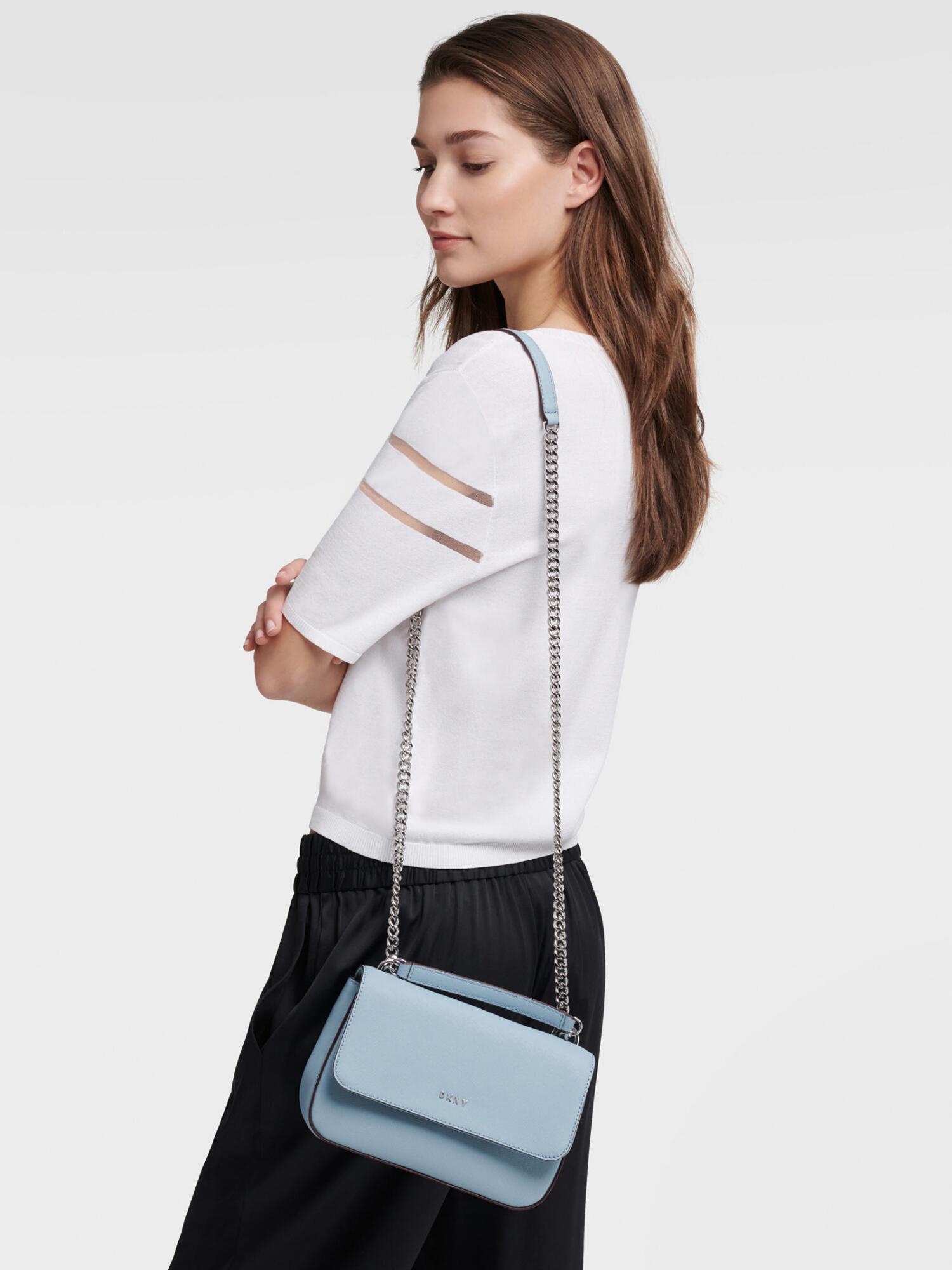dkny flap shoulder bag