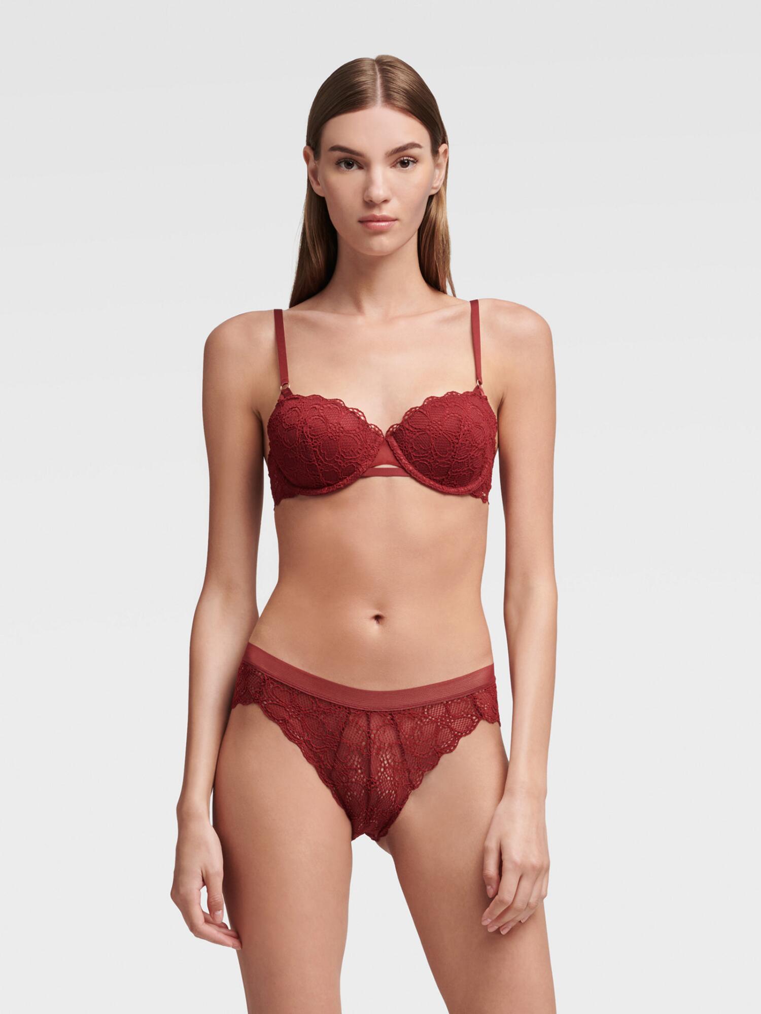 DKNY Superior Lace Bra in Crimson (Red) Lyst