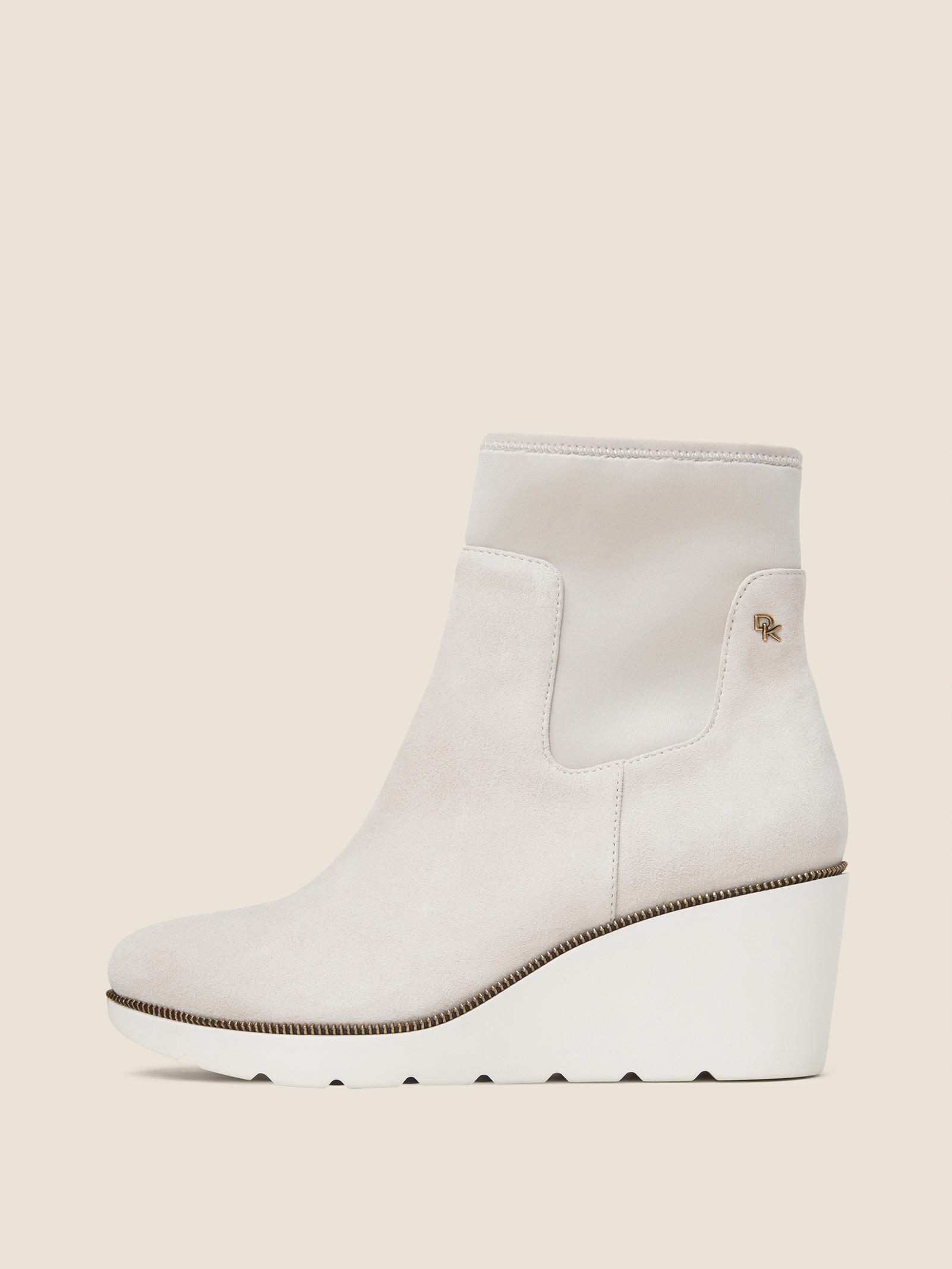 dkny wedge boots