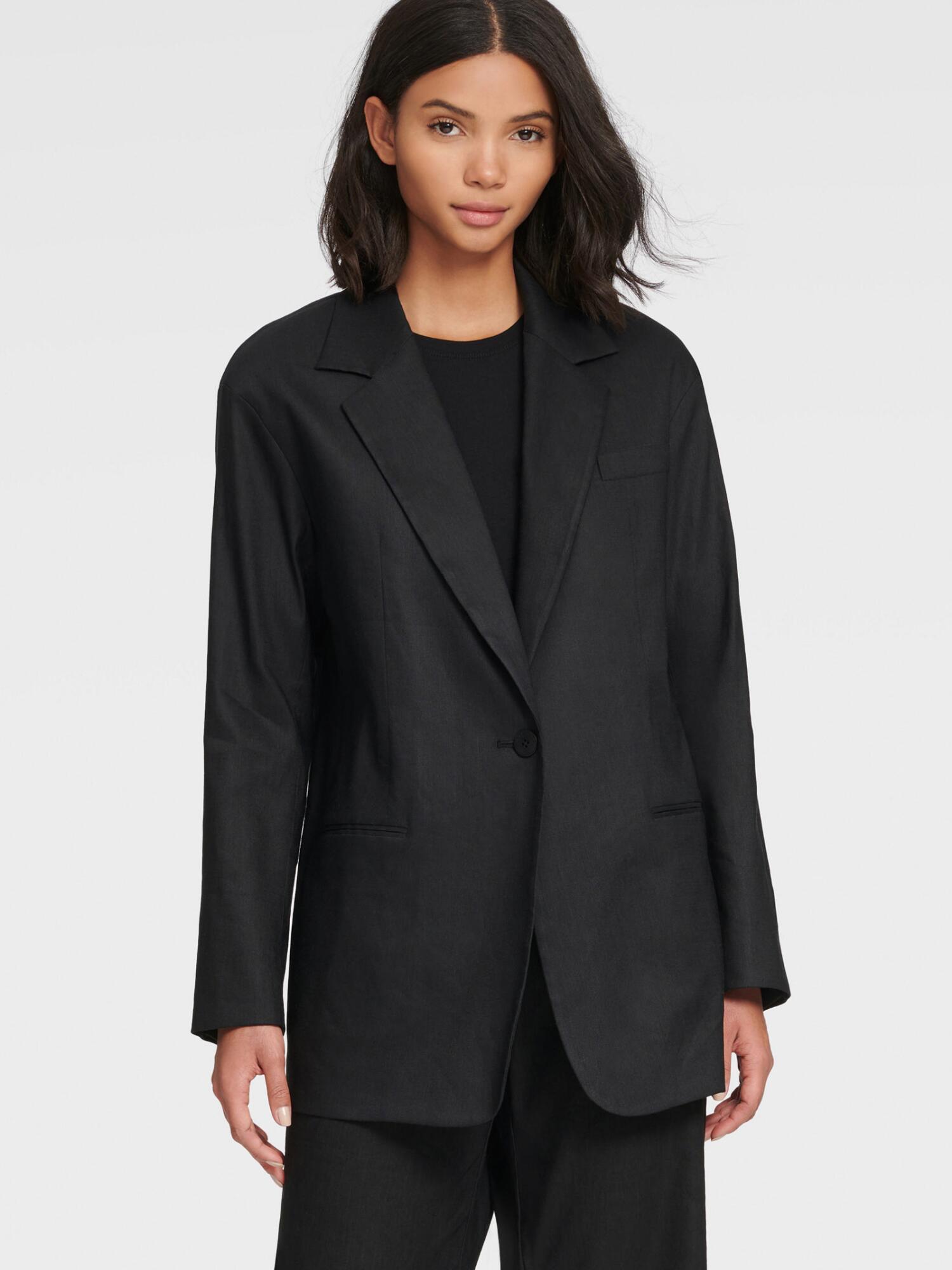 black boyfriend coat womens