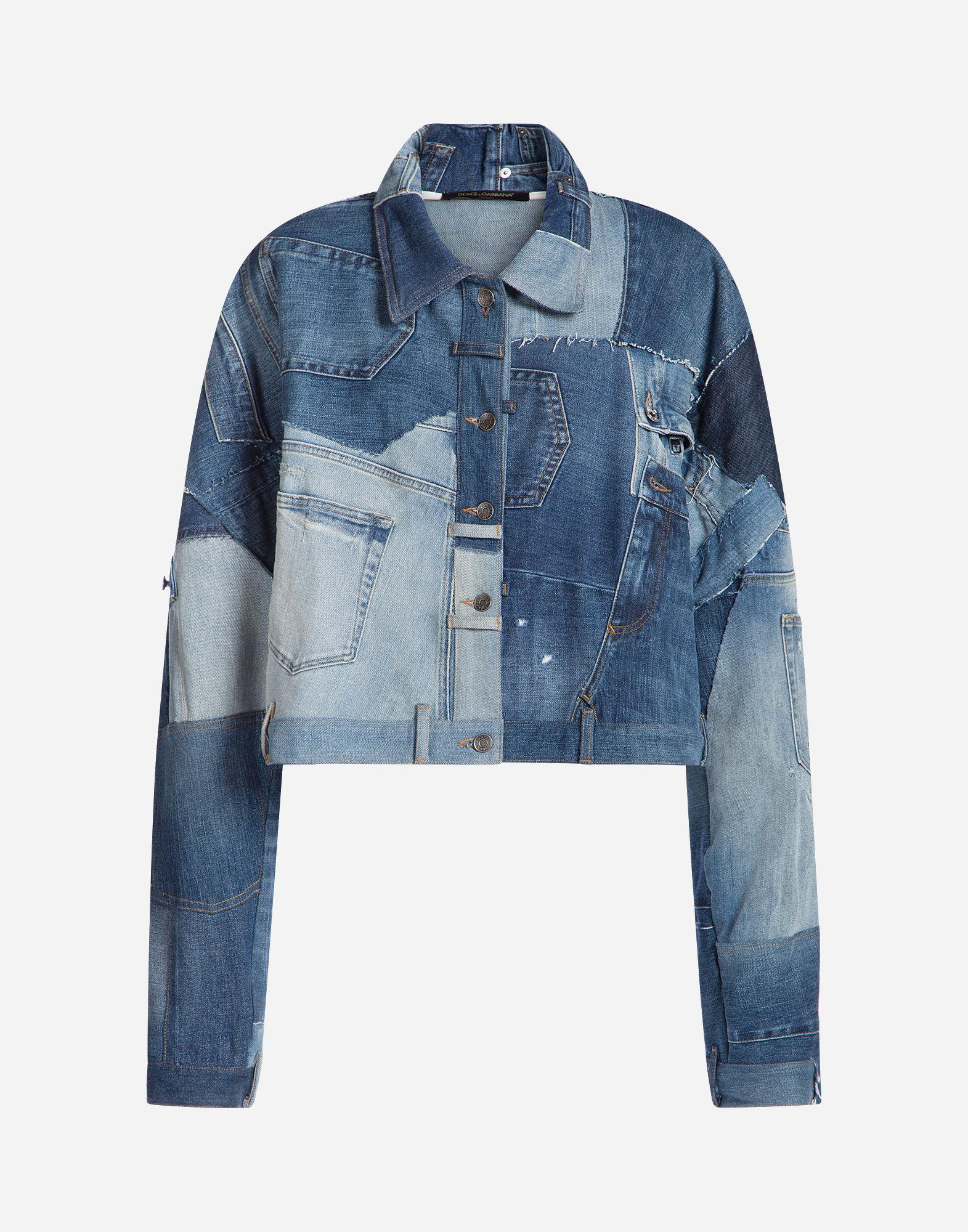 dolce and gabbana patchwork blazer