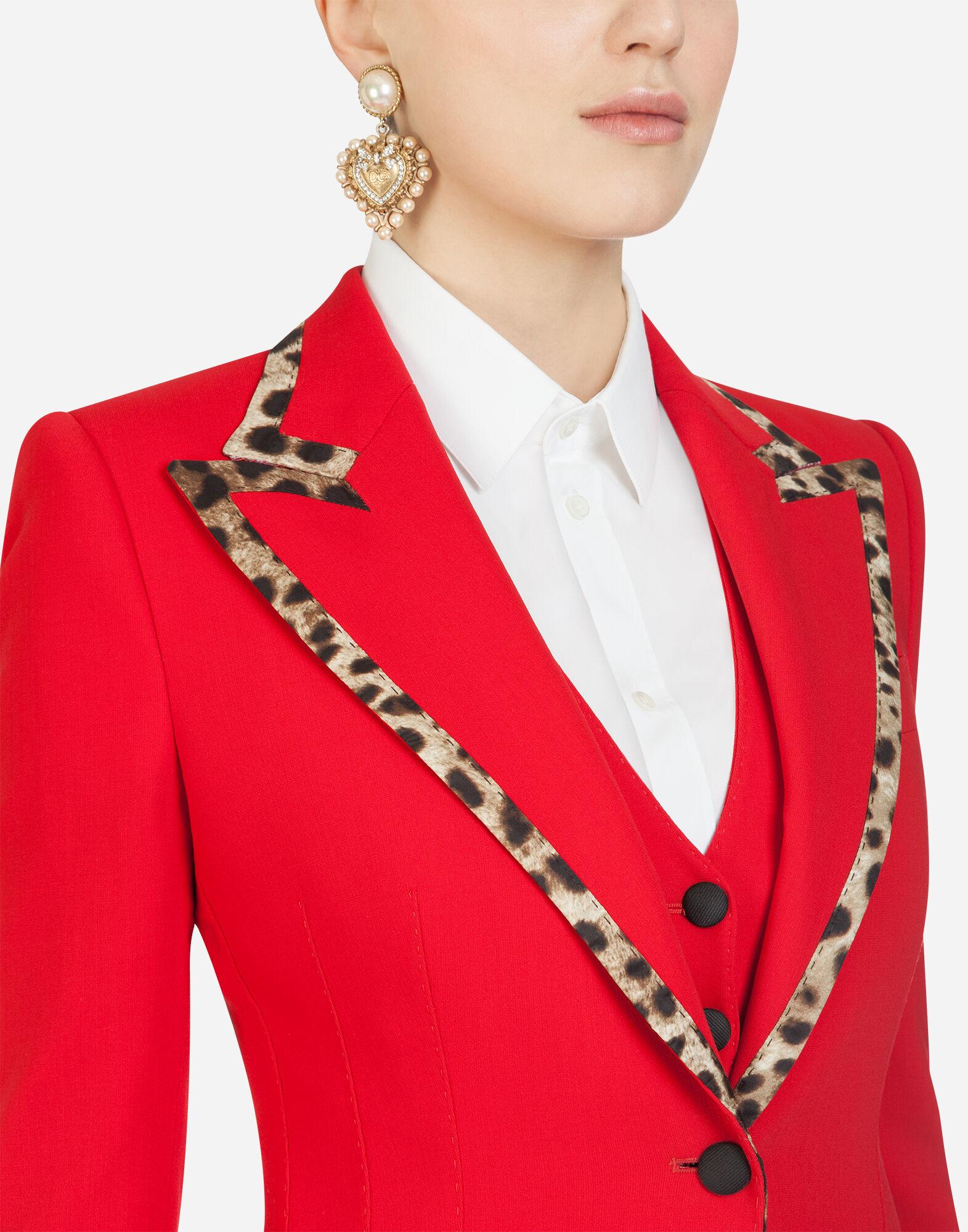 red leopard suit