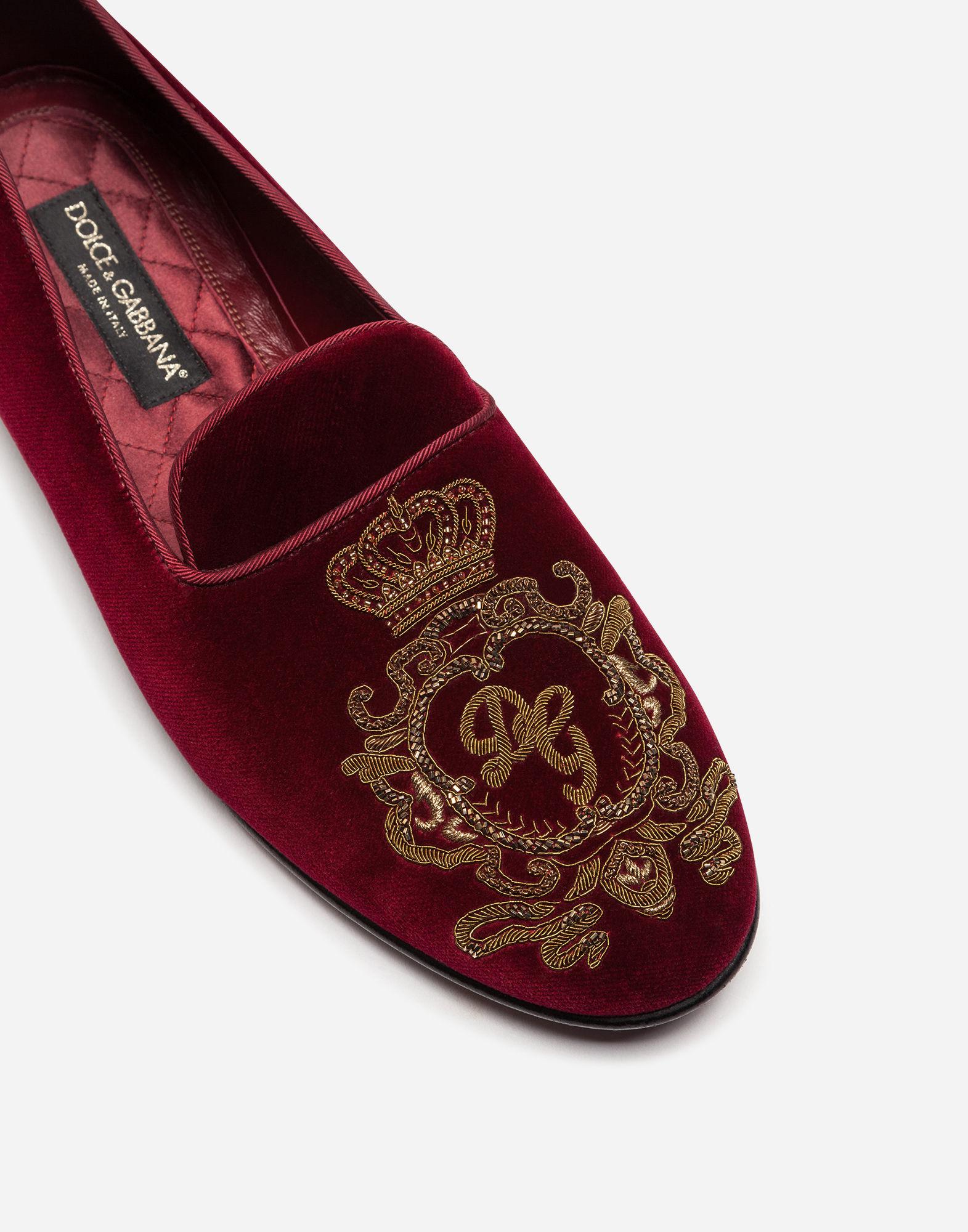 dolce and gabbana velvet shoes