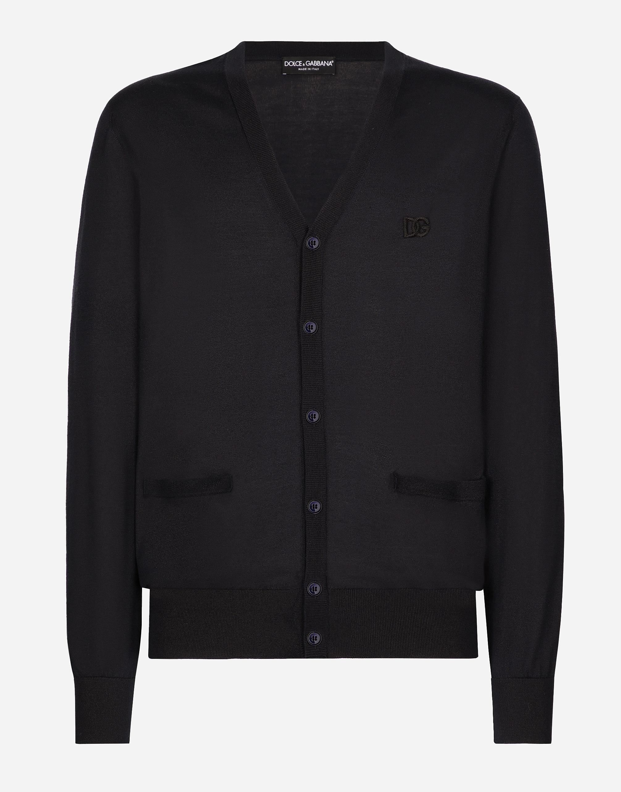 Dolce & Gabbana ロゴ シルクカーディガン | ホワイト | FARFETCH JP
